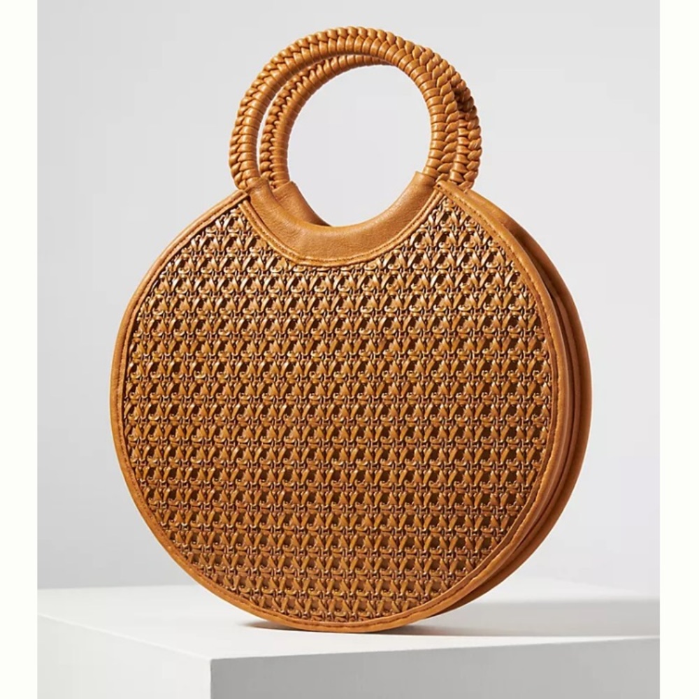NWT woven circle satchel bag